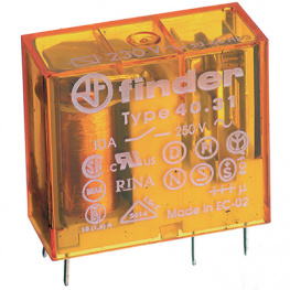 40.31.8.024.0000, PCB power relay 24 VAC 1.2 VA, FINDER