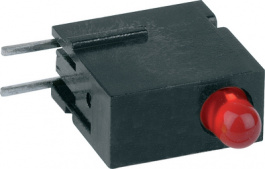 1801.0233, LED; в корпусе; красный; 2,8мм; Кол-во диод: 1; 2мА; 60°; 1,2?4мкд, Mentor
