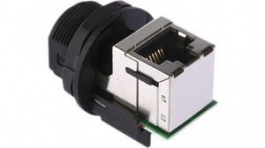 RJ45F7RJ, RJ45 Jam Nut, Receptacle,, Amphenol
