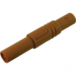 LAS S G BRAUN / BROWN, Safety plug diam. 4 mm Brown CAT III, SKS Kontakttechnik