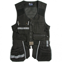 447070499-M, Tool Vest, Jubilee Carpenter Size M black, Bjornklader
