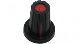 RND 210-00309, Push-on Knob, black, 6.0 mm D Shaft, RND Components