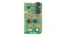 MIKROE-1431, FM Click Radio Ttuner Module, 78 ... 108MHz 3.3V, MikroElektronika