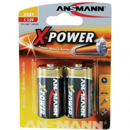 X-POWER 2C [2 шт], Primary battery LR14/C 1.5 V PU=2 ST, Ansmann