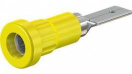 23.1015-24, Press-in Socket 4mm Yellow 25A 60V Nickel-Plated, Staubli (former Multi-Contact )