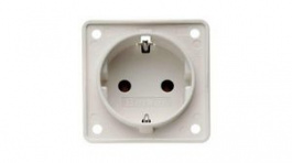 841952502, Wall Outlet INTEGRO 1x DE Type F (CEE 7/3) Socket Flush Mount 16A 250V White, Berker
