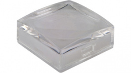 AT3073JB, Cap, Sculptured, white, 15 x 15 x 6.1 mm, NKK Switches (NIKKAI, Nihon)
