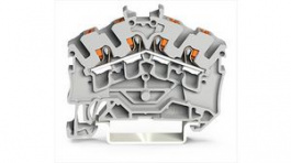 2202-6405, Terminal block, Push-In, 4 Poles, 1 ... 2.5mm², Wago