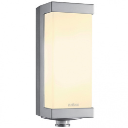 L 274 BLOC, Light fixture with sensor outdoor 2 x 40 W aluminium, Steinel