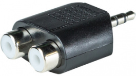 RND 205-00610, Stereo Audio Adapter 3.5 mm Plug - 2x RCA Socket, RND Connect