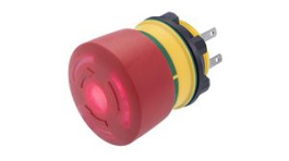 84-5331.2B20, Emergency Stop Switch, 1NC + 1NO, IP65/IP67, Faston Terminal, 2.8 x 0.5 mm, EAO