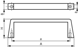 10501-004, Handle 10501-004 2 HE, Schroff