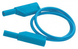 MLS WS 50/1 RED, Safety test lead diam. 4 mm Red 50 cm 1 mm2 CAT II, SKS Kontakttechnik