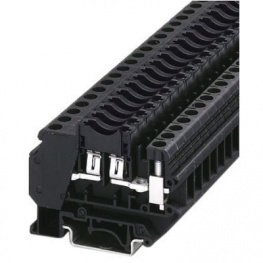 3118203, UK 6-FSI/C terminal block, 0.2...6 mm2 250 vac 30 a black, Phoenix Contact