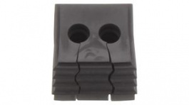 2583610000, Cable Grommet, 2 Inserts, 5 ... 6mm, TPE, Black, Weidmuller