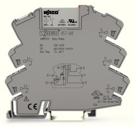 857-368, Socket with Miniature Switching Relay, Wago