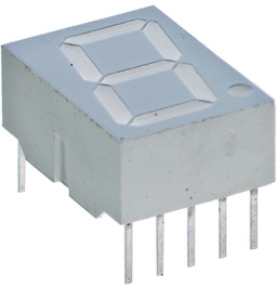 HDSP-K121, 7-segment LED-display red 14.22 mm THT, Broadcom (Avago)