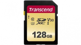 TS128GSDC500S, Memory Card, SDXC, 128GB, 95MB/s, 50MB/s, Transcend