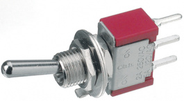 1A13-NF1PCSE, Miniature Toggle Switch, On-Off-On, Soldering Pins, Straight, Eledis