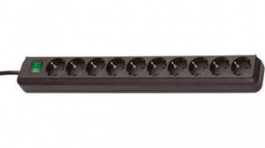 1159300010, Outlet Strip 10 Schuko Type F Black CEE 7/4, Brennenstuhl