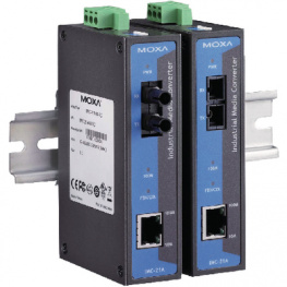 IMC-21A-M-ST, Converter RJ45 10/100-100FX ST/MM, Moxa