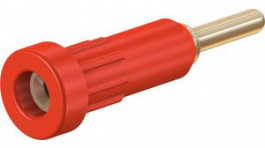 23.1012-22, Press-in Socket 2mm Red 10A 60V Gold-Plated, Staubli (former Multi-Contact )