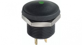 IXR3S12GRXCD, Illuminated Pushbutton Switch, 2 A, 28 VDC, APEM