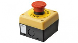 A22NE-M-P202-N-B, Emergency Stop Switch, 2NC, IP65, Omron