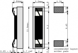 4408AF-712J-04, Transponder Coil 7.1 mH, FASTRON