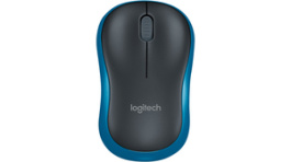 910-002236, Mouse M185 1000dpi Optical Black / Blue, Logitech