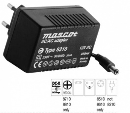 8810159900, 8810 AC/AC ADAPTOR 15V EURO MAINS CABLE, Mascot