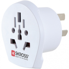 1500222, World to Australia travel adapter Type L / CH / UK / HK / US, SKross