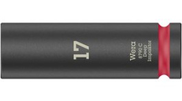 05004834001, Deep Hex Socket, 17mm, 1/2", Wera Tools