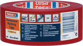 04169 50MM X 33 M RED, Floor marking tape red 50 mmx33 m, Tesa