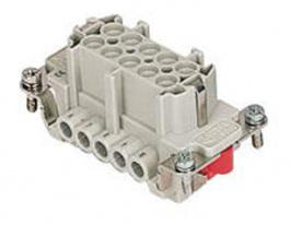 CMEF 03 T, CME, 3 poles + earth, female insert, with female contacts, silver plated, ILME