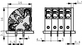1725315, PCB Terminal Block 3P5 mm, Phoenix Contact