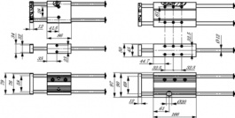 H01-23X86/160, Linear guide 160 mm, Linmot