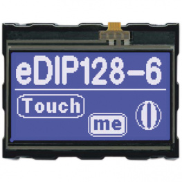 EA EDIP128B-6LWTP, LCD graphic display 128 x 64 Pixel, Electronic Assembly