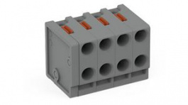 252-304, 252 Horizontal Female PCB Terminal, THT, 2 Rows, 4 Contacts, 3.5mm Pitch, Wago