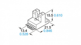 PM-Y54P, U-shaped photoelectric sensor 0. . .5 mm, Panasonic