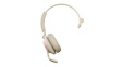 26599-899-998 Headset, Evolve 2-65, Mono, On-Ear, 20kHz, Bluetooth, Beige