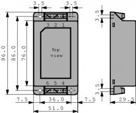TMS 25124C, Switching power supply 25 W 1 output, Traco Power