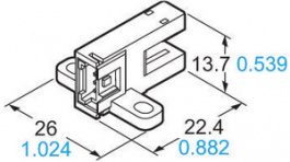 PM-T65-P, Датчик: оптоэлектронный; Дальность:6мм; PNP; DARK-ON, LIGHT-ON, Panasonic