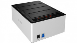 IB-141CL-U3, 4x docking and cloning station SATA 2.5/3.5" silver, ICY BOX