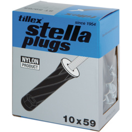 ST BLACK HOOK 5X55MM [25 шт], Wall Plugs with Screws 10 x 59 mm PU=25 ST, Tillex