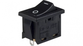 CWSA11AAN1S, ROCKER; SPST; Пол: 2; ON-OFF; 6A/250ВAC; черный; нет; Корпус: черный, NKK Switches (NIKKAI, Nihon)
