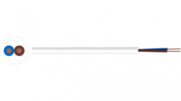 RND 475-00013 [100 м], Mains cable&nbsp;&nbsp; 2 x0.75 mm2 Copper unshielded , 300/300 V white, RND Cable