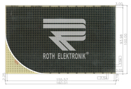 RE510-S1, Laboratory card CEM3 heat tin-plated, Roth Elektronik
