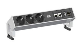 902.302, Desk Outlet DESK 2 3x DE Type F (CEE 7/3) Socket/2x RJ45/USB/HDMI - GST18i3 Plug, Bachmann