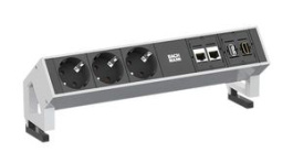 902.302, Desk Outlet DESK 2 3x DE Type F (CEE 7/3) Socket/2x RJ45/USB/HDMI - GST18i3 Plug 200mm, Bachmann